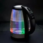 AROMA 7-Cup Black Glass Electric Kettle with Digital Temperature Display, 1.7L Cordless Pouring thumbnail 5
