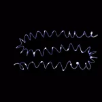 Starlite Creations 12 ft. Pre-Lit Blue LED Single Braided Garland, Battery Operated (Bundle of 2) thumbnail 1
