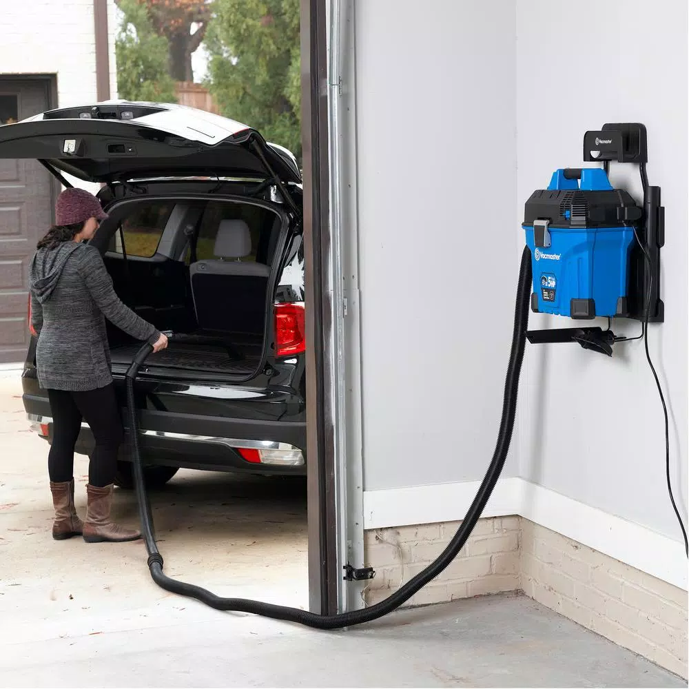 Vacmaster 5 Gal. Wall Mount Wet/Dry Vacuum, 5 Peak HP, 2-Stage Motor