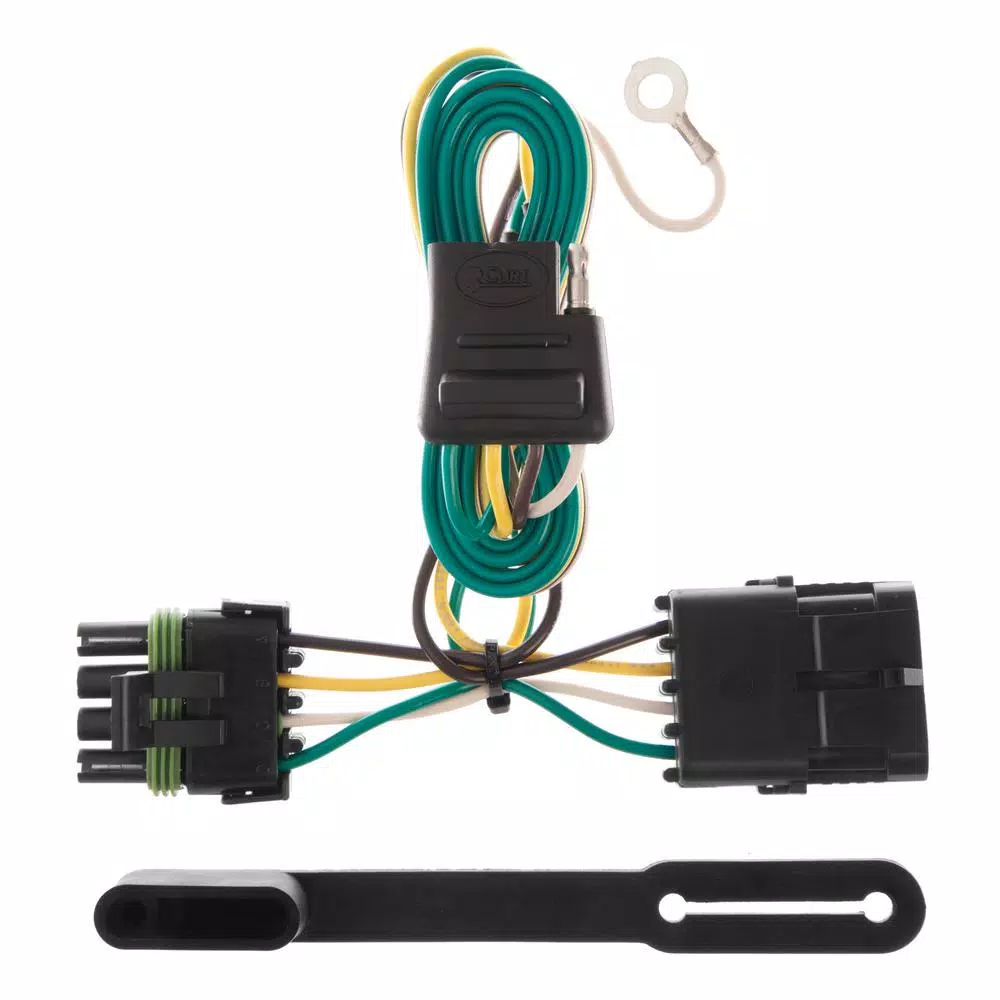 CURT Custom Vehicle-to-Trailer Wiring Harness, 4-Way Flat T-Connector for GMC C/K 1500 2500 3500