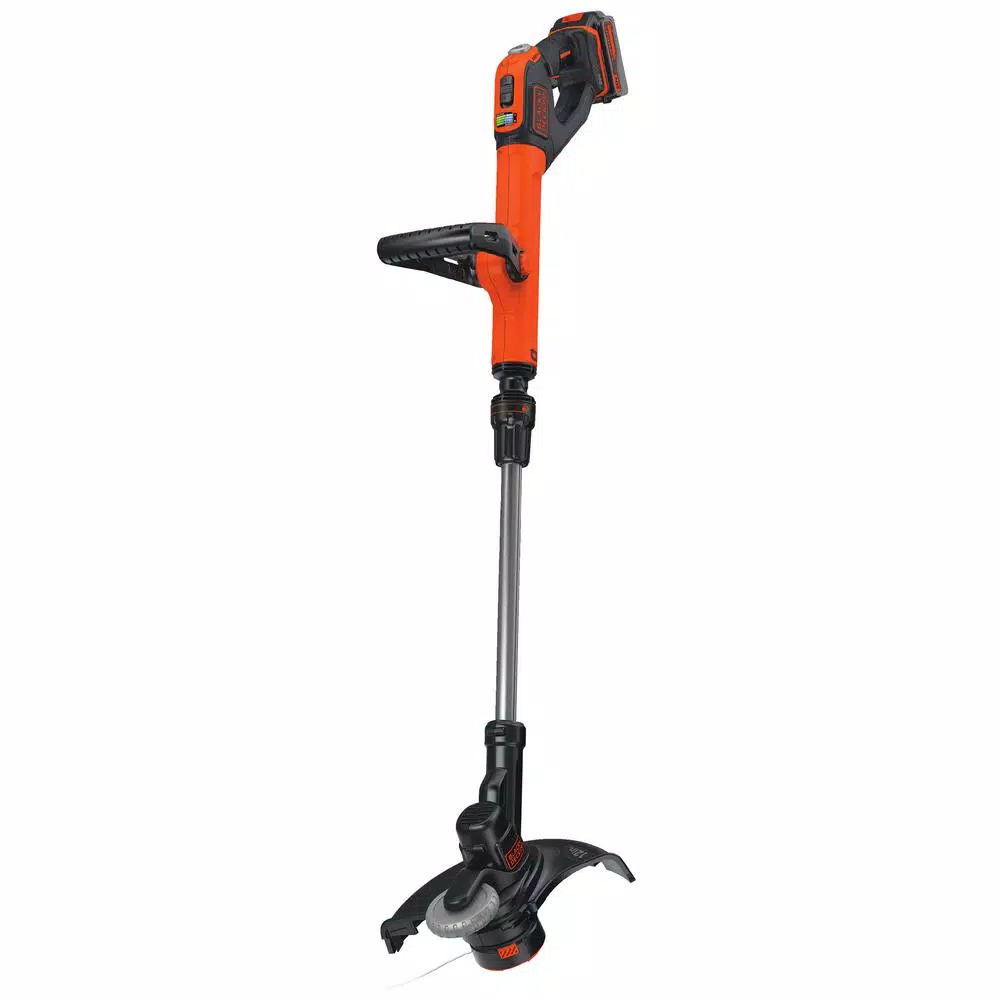 BLACK+DECKER 20V MAX Cordless String Trimmer & Edger Kit with (2) Batteries, Charger, and Bonus Leaf Sweeper