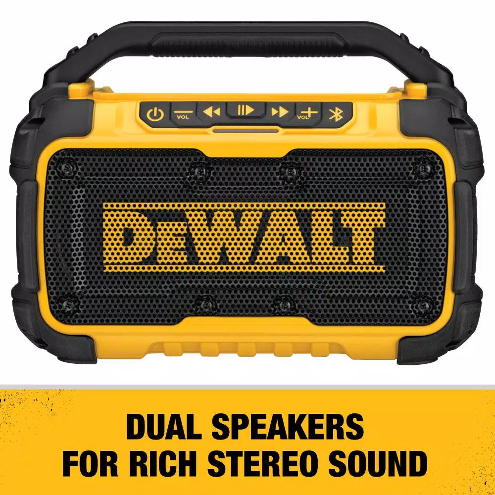 DEWALT 20V MAX Bluetooth Job Site Radio Speaker, DCR010