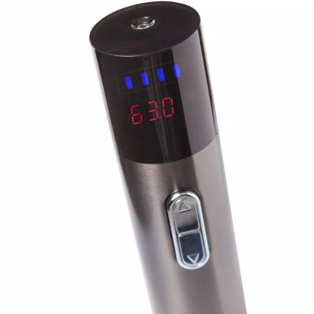 Ozeri Maestro Electric Wine Opener with Infrared Thermometer, Stainless Steel