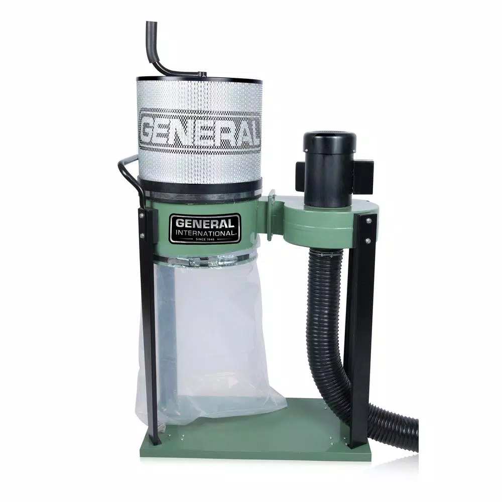 General International 1 HP Dust Collector with 1 Micron Canister Filter