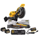 DEWALT FLEXVOLT 12 in. Brushless Sliding Compound Miter Saw Kit with (2) 6.0 Ah Batteries and AC Adapter thumbnail 1