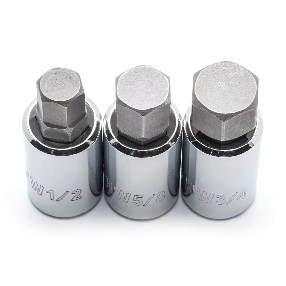 Husky 1/2 in. Drive Hex and Torx Bit Socket Set, 9-Piece