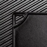 Lodge Double Play 16.75 in. Black Cast Iron Reversible Stovetop Griddle and Grill thumbnail 2