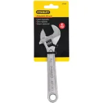 Stanley 6 in. Adjustable Wrench with Chrome Finish thumbnail 2