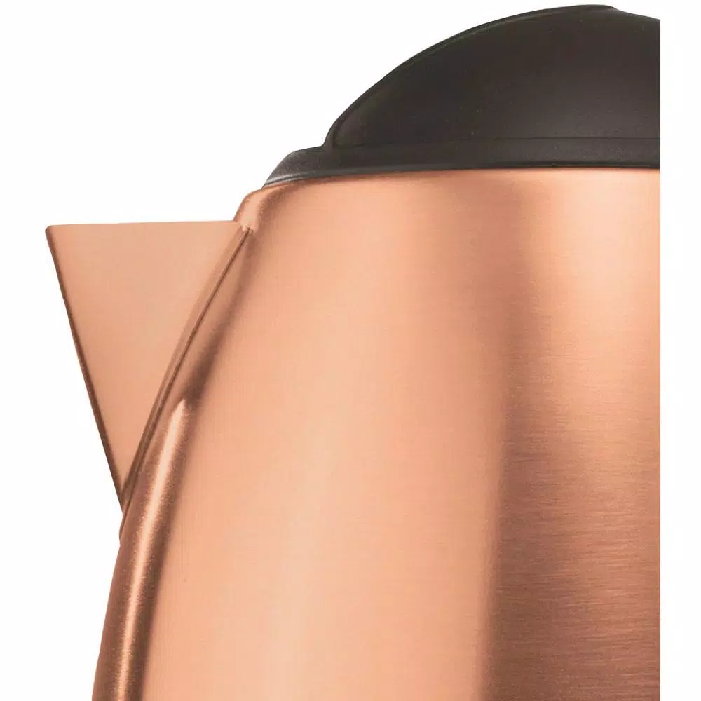 Brentwood Appliances KT-1770RG 1.2L Rose Gold Cordless Electric Kettle, 5-Cup Stainless Steel