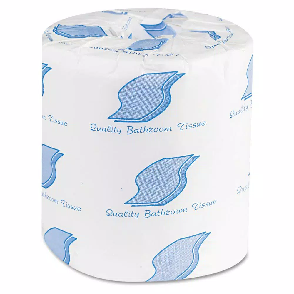 GEN 2-Ply White Bath Tissue, 500 Sheets per Roll, 96 Rolls per Carton