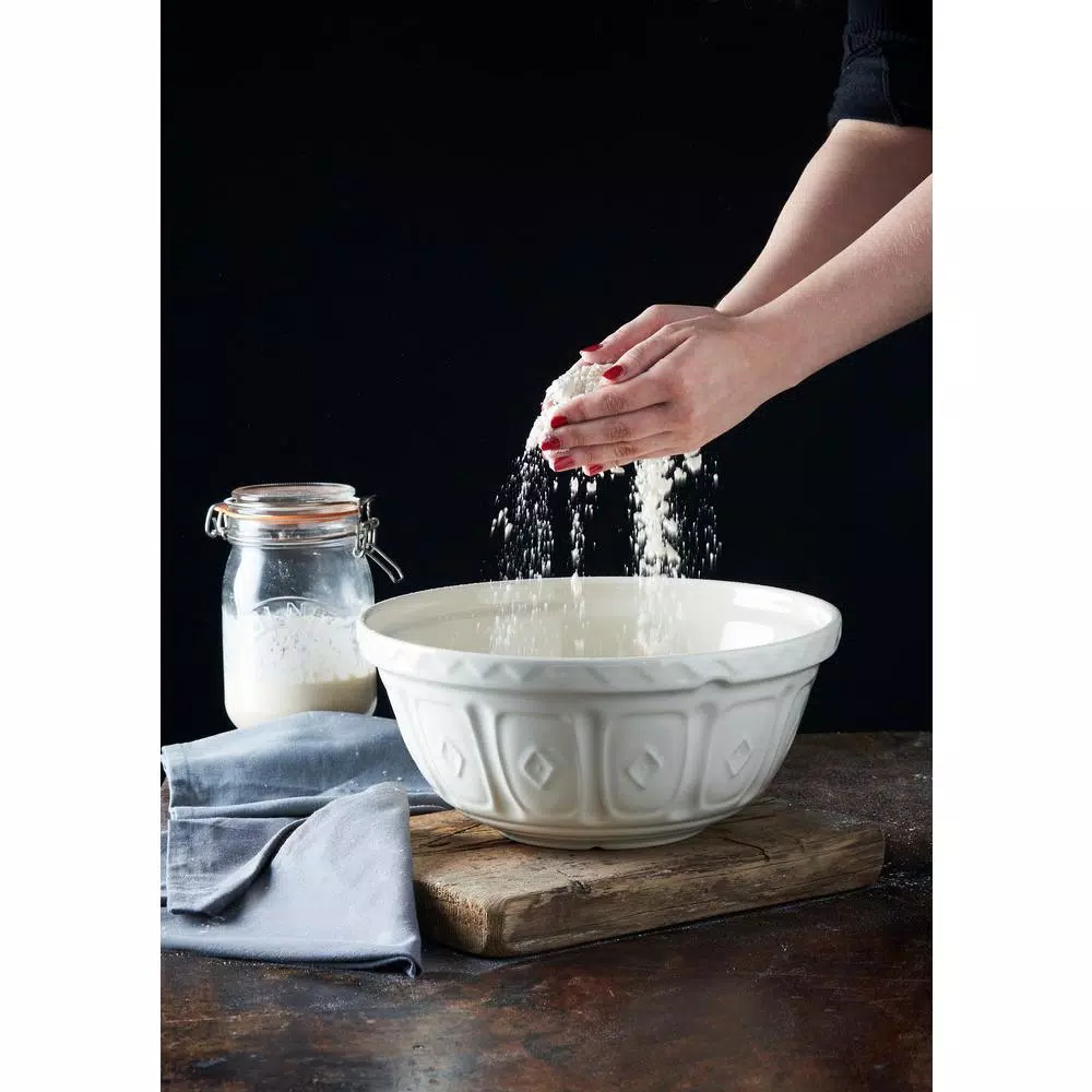 Mason Cash Colour Mix Cream Earthenware Mixing Bowl, 11.75 inch