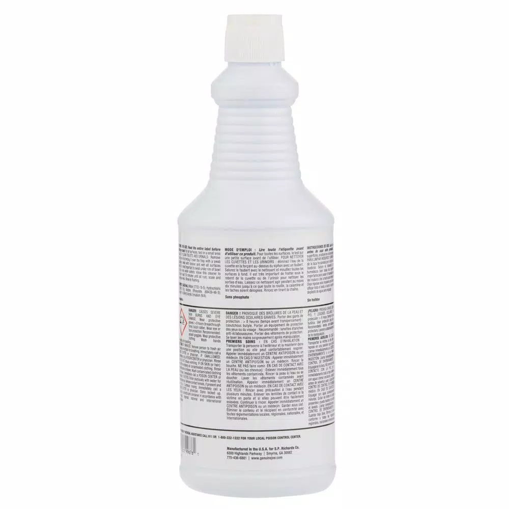 Genuine Joe Acid Bowl Cleaner - Professional Strength Toilet and Urinal Cleaner, 32 oz