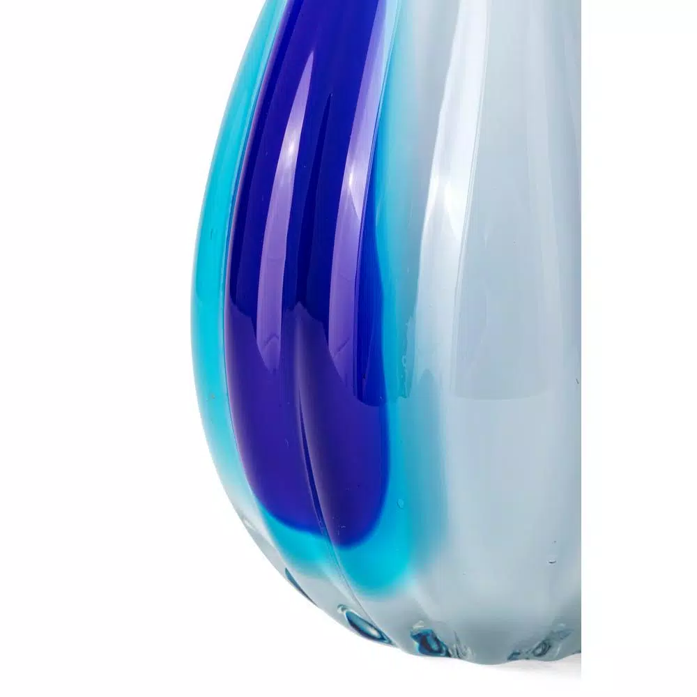 IMAX Toledo White Glass Amphora Vases, Set of 3