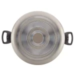 Farberware 10.5 Qt. Aluminum Nonstick Stock Pot with Glass Lid, Champagne thumbnail 4