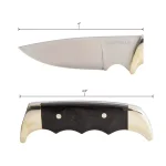 Sheffield 12180 Timber Series 4 in. Drop Point Fixed Blade Knife with Black Pakkawood Handle thumbnail 4