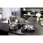 Cristel Tulipe 13-Piece Stainless Steel Cookware Set with Removable Handle System thumbnail 5