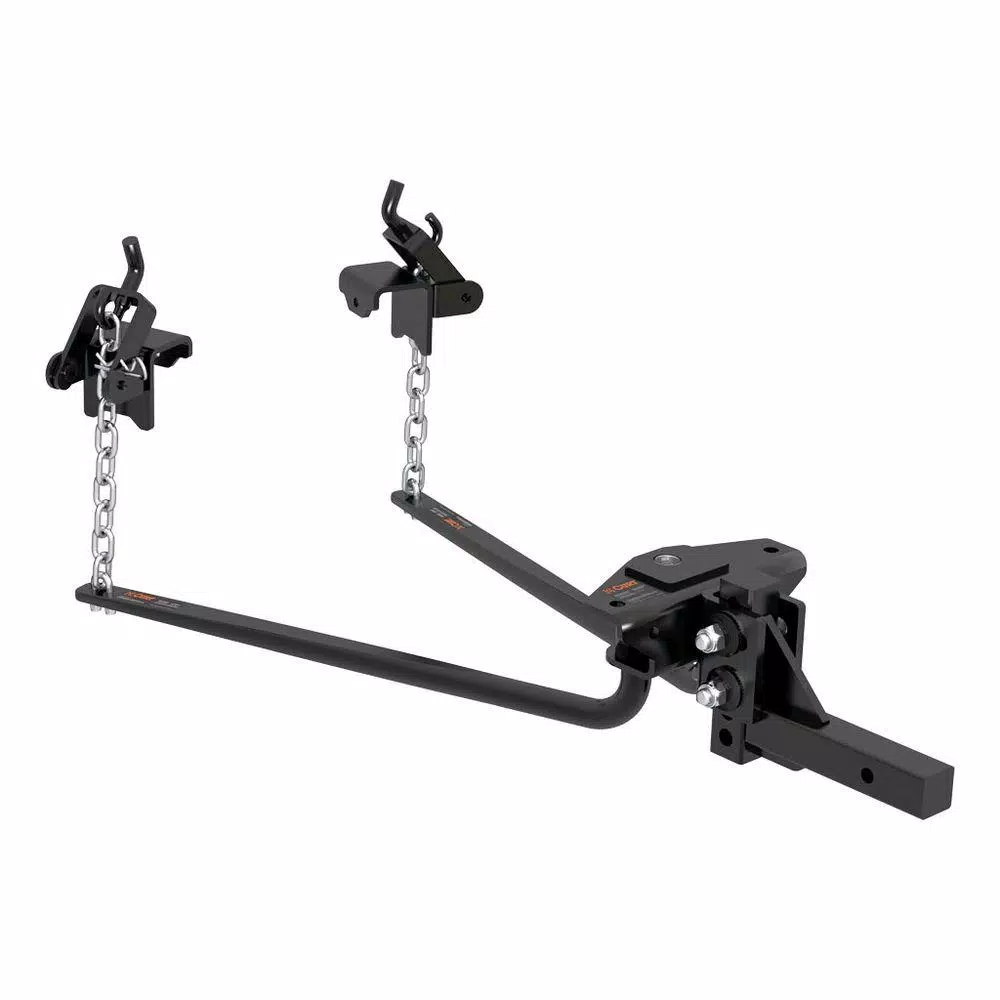 CURT Round Bar Weight Distribution Hitch, 6,000-8,000 lbs. GTW, 31-5/8 in. Bars