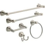 Delta Aubrey Brushed Nickel Towel Ring - Wall Mounted Hand Towel Holder thumbnail 3