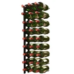 Epicureanist 27-Bottle Metal Wall-Mounted Wine Rack, Black thumbnail 1