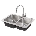 American Standard Montvale Single-Handle Pull-Down Kitchen Faucet with Soap Dispenser, Stainless Steel thumbnail 3