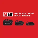 Milwaukee M18 1/2 in. High-Torque Impact Wrench Kit with (2) 3.0 Ah Batteries, Charger & Case thumbnail 6