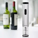 Ovente Electric Wine Bottle Opener with Foil Cutter and LED Light, Stainless Steel, Silver thumbnail 7
