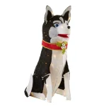 Home Accents Holiday 36-in Tinsel Husky Dog LED Yard Decoration with 80 Warm White Lights thumbnail 3