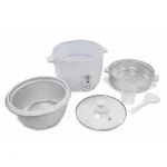 Elite Gourmet 16-Cup Rice Cooker with Steam Tray, White thumbnail 6