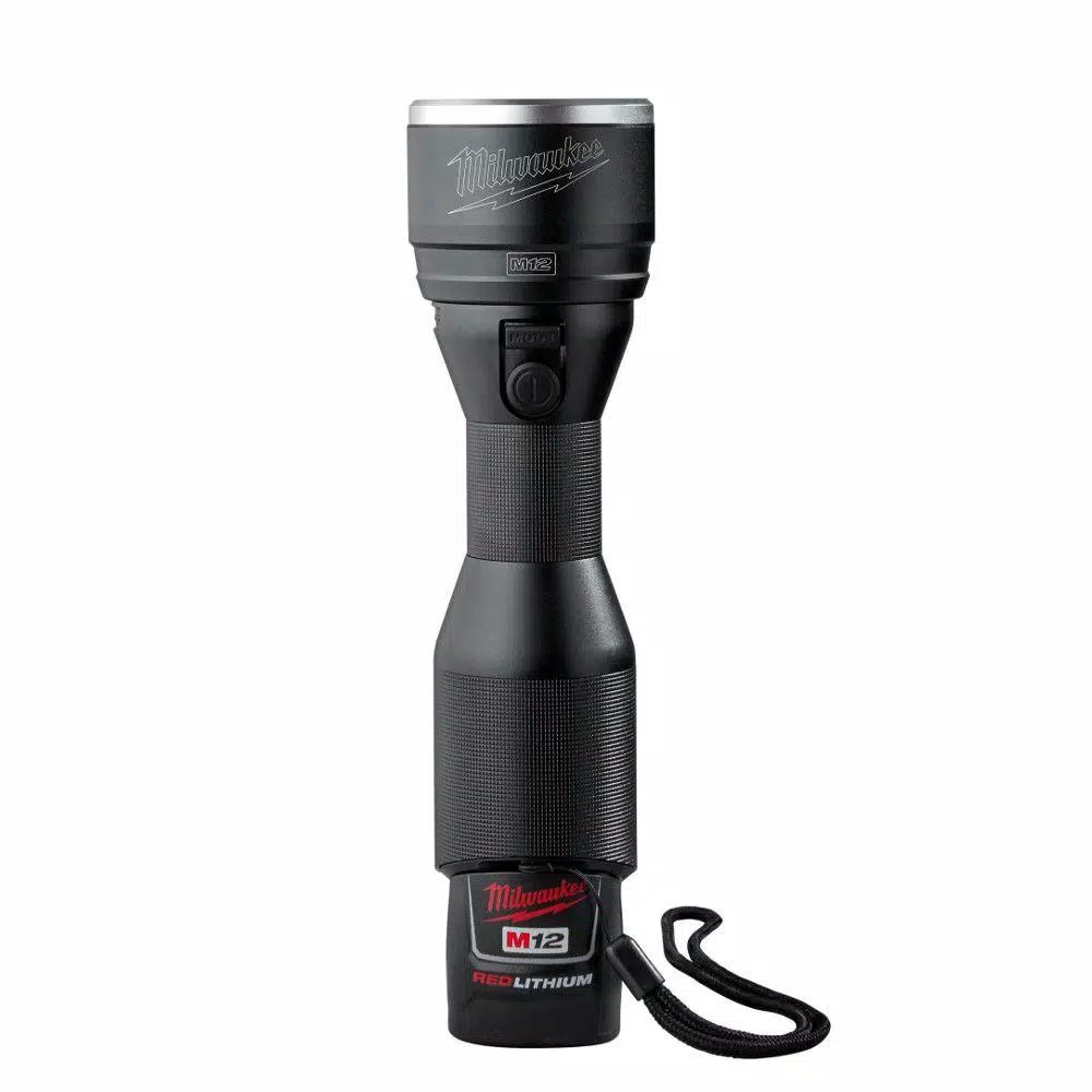 Milwaukee M12 12V Lithium-Ion Cordless LED High Performance Flashlight Kit with 1.5Ah Battery & Charger
