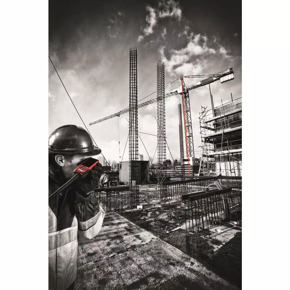 Hilti PD-E Laser Range Meter, 656 ft. Measuring Tool with E-Paper Display