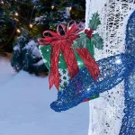 Home Accents Holiday 50-in. LED Narwhal Yard Decoration with 60 Warm White Lights thumbnail 5