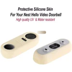 Wasserstein Protective Silicone Skin for Google Nest Hello Video Doorbell - Beige thumbnail 2