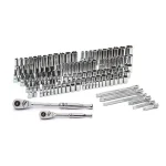 Husky 125-Piece Mechanics Tool Set with 144-Position 1/4 in. and 3/8 in. Drive Ratchets thumbnail 2