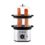 HOLSTEIN HOUSEWARES Holstein 2-Tier Egg Cooker, 8-Egg Capacity, Black Stainless Steel thumbnail 5