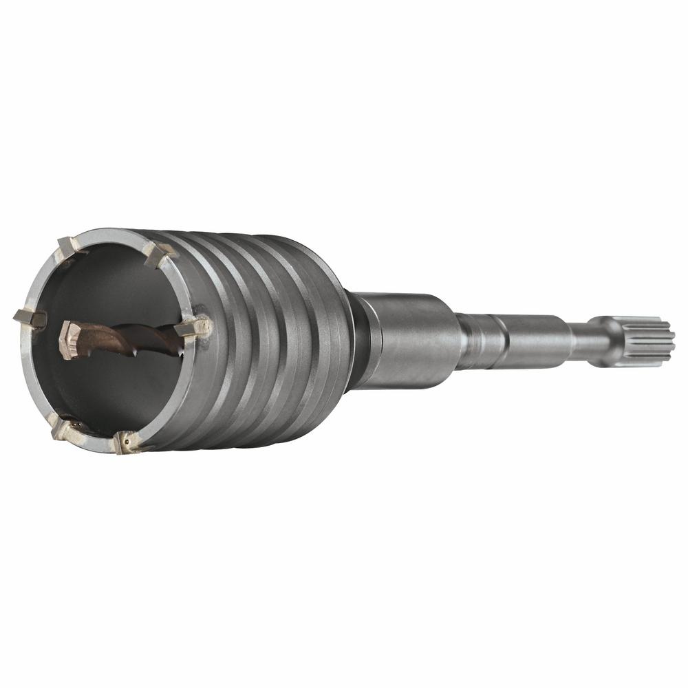 Bosch 4 in. Carbide SDS-Max Rotary Hammer Core Bit for Masonry and Concrete (2-Piece Set)