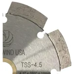 Whirlwind USA 4.5 in. 8-Teeth Segmented Laser Welded Diamond Blade for Concrete, Stone, Brick, and Masonry thumbnail 2