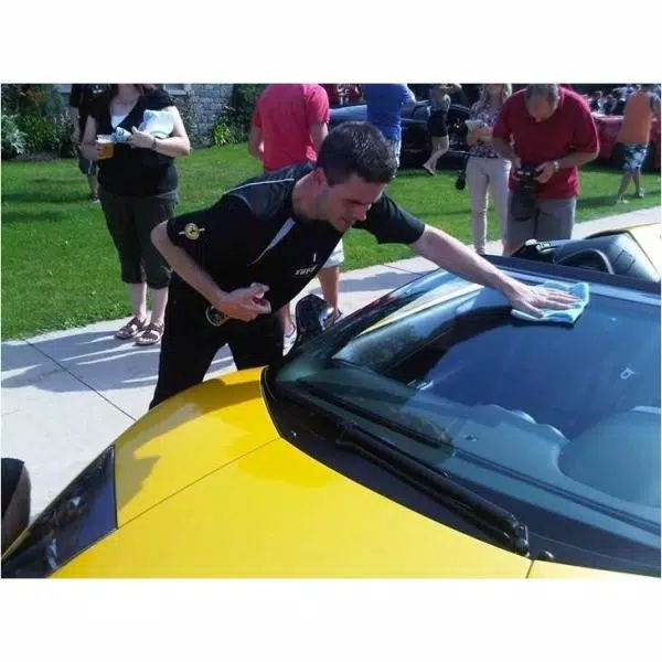 Dry Shine Waterless Car Wash Exterior Detailing Kit with 4 Dual Pile Microfiber Towels