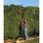 Black+Decker 20V MAX Cordless Pole Hedge Trimmer with (2) 1.5 Ah Batteries and Charger thumbnail 9