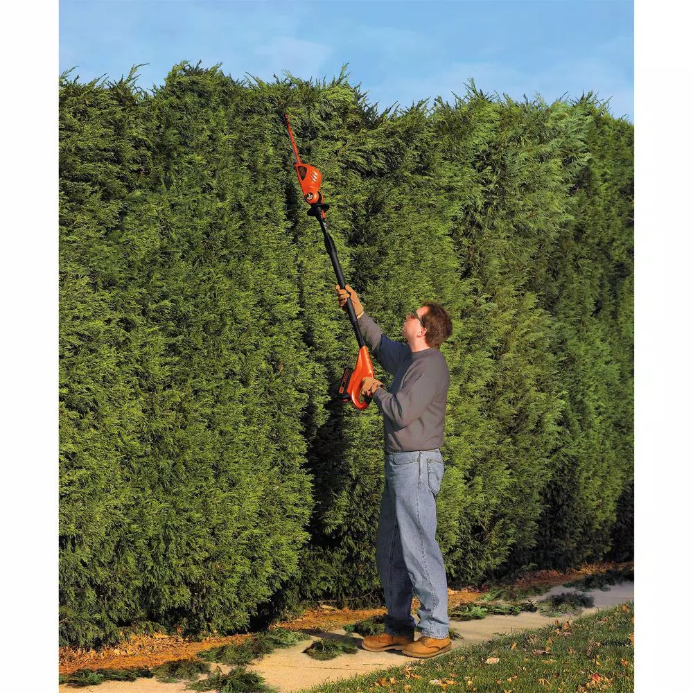 Black+Decker 20V MAX Cordless Pole Hedge Trimmer with (2) 1.5 Ah Batteries and Charger