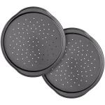 Wilton Perfect Results 14 in. Non-Stick Perforated Pizza Crisper Pan, Set of 2 thumbnail 1