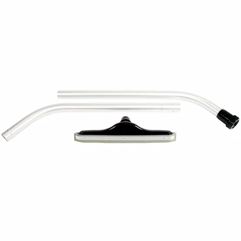 Cen-Tec 14 in. Squeegee Vacuum Tool and 2-Piece Aluminum S-Wand Kit for 1-1/2 in. Wet/Dry Vacuums