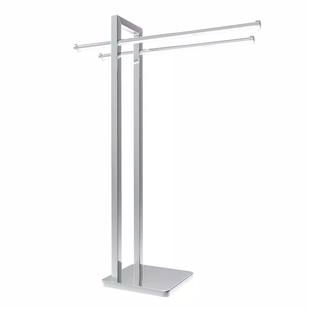 Lavish Home Freestanding Stainless Steel Towel Rack Valet, Chrome Finish