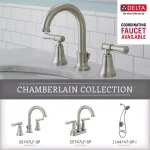 Delta Chamberlain 24 in. Towel Bar in SpotShield Brushed Nickel thumbnail 5