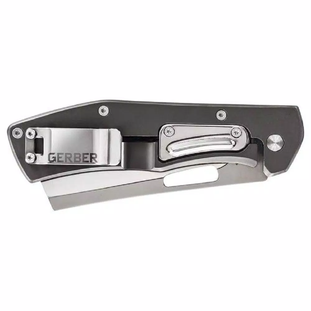 Gerber Flatiron Micarta 3 in. D2 Steel Cleaver Style Folding Knife