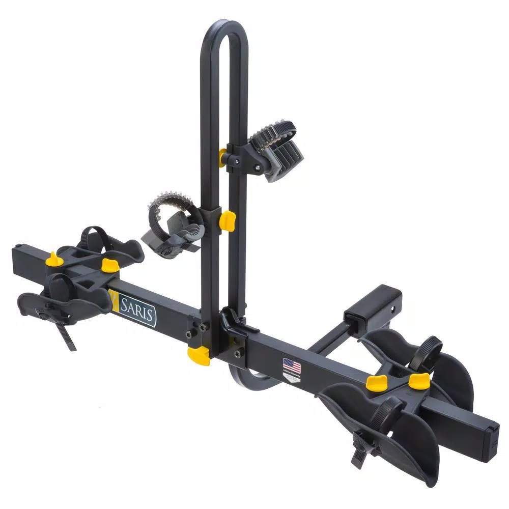 SARIS Freedom 2-Bike Tray Hitch Bike Rack, 70 lbs Capacity, Universal 1 in. and 2 in. Hitch Fit