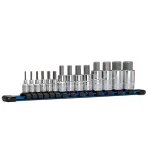 Capri Tools 14-Piece Metric Hex Bit Socket Set, S2 and Chrome Vanadium Steel thumbnail 1