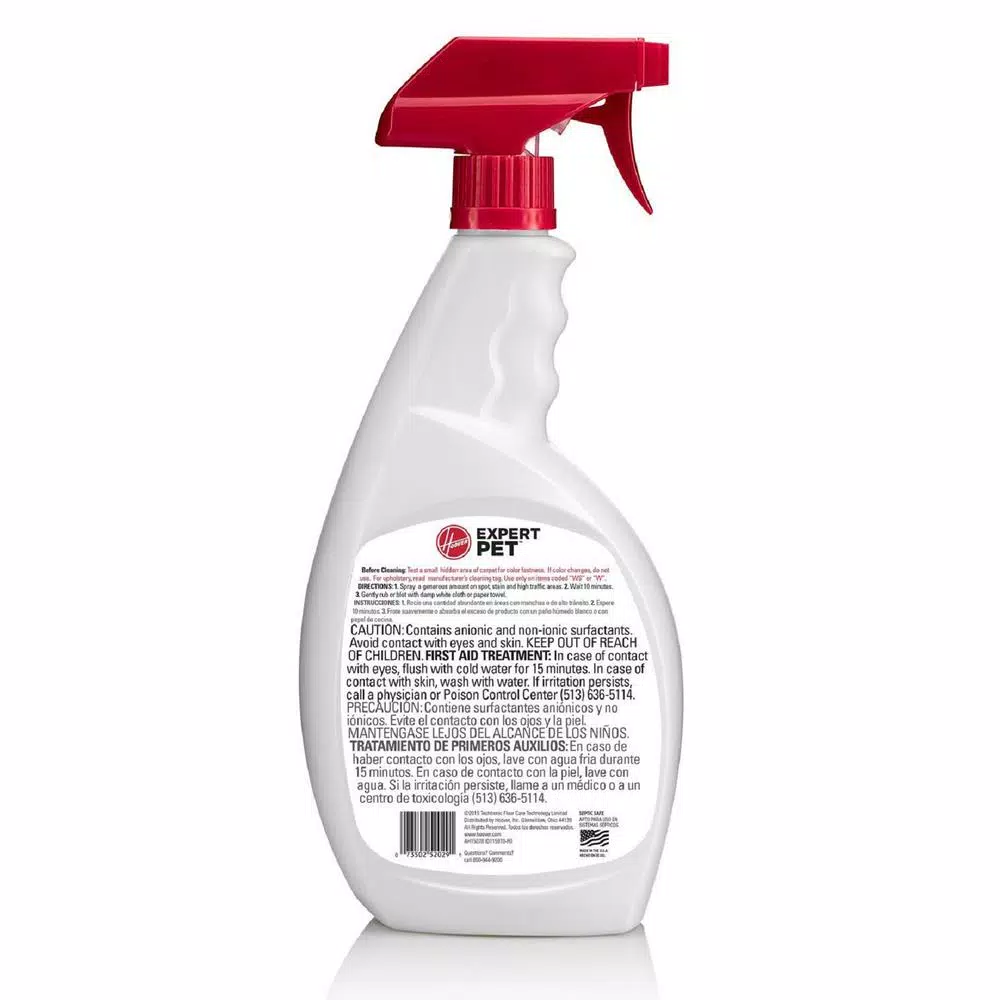 HOOVER Expert Pet Spot Treatment Carpet Cleaning Solution Spray, 32 oz.