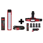 Milwaukee REDLITHIUM USB Rechargeable LED Rover Pocket Flood Light & Low-Profile Headlamp 2-Pack thumbnail 1
