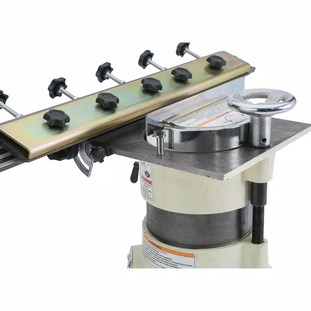 Shop Fox 20 in. 1/2 HP 100-Volt Blade Grinder, Bench Grinder with 120-Grit Adjustable Wheel