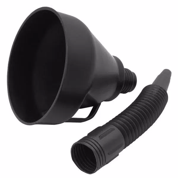 Stark 14.5 in. Multi-Purpose Funnel with 10 in. Flexible Spout Extension and Mesh Strainer